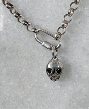 Load image into Gallery viewer, Mini Black Diamond Skull Charm