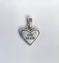 Load image into Gallery viewer, Till Death Enamel Heart Pendant