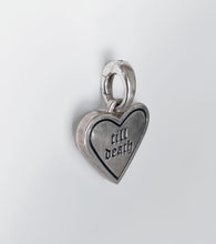 Load image into Gallery viewer, Till Death Enamel Heart Pendant