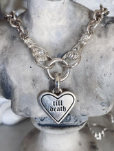 Load image into Gallery viewer, Till Death Enamel Heart Pendant