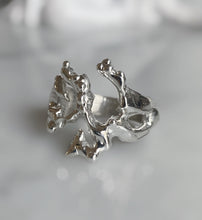 Load image into Gallery viewer, The Melted Cut Out Skull Ring