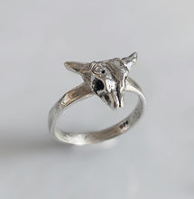 Load image into Gallery viewer, Baby Bull Skull Ring