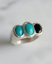 Load image into Gallery viewer, Turquoise & Black Onyx Ring