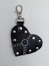 Load image into Gallery viewer, Cross My Heart Leather Keychain