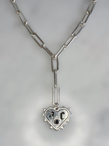Studs & Spikes Heart Pendant and Chain
