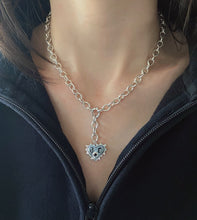 Load image into Gallery viewer, Sterling Silver Lariat Belcher Chain
