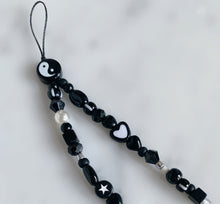 Load image into Gallery viewer, Yin Yang Beaded Phone Charm