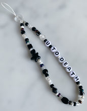 Load image into Gallery viewer, Love You To Death Beaded Phone Charm