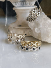Load image into Gallery viewer, Black Onyx Chain Ring