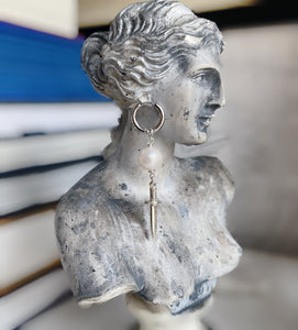 Prudence Pearl & Dagger Earrings