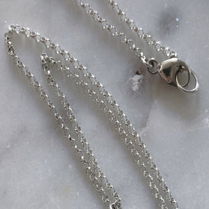 Sterling Silver Handcuff Necklace