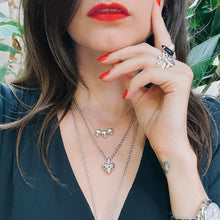 Load image into Gallery viewer, Triple Threat Skull Necklace