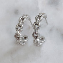 Load image into Gallery viewer, Chain Hoop Earrings