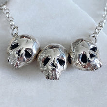 Load image into Gallery viewer, Triple Threat Skull Necklace