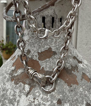 Load image into Gallery viewer, Chunky Cable Chain Necklace with Hand Snake Charmer Annex Clasp