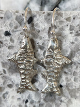 Load image into Gallery viewer, Silver Fish Earrings