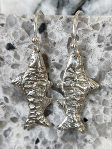 Silver Fish Earrings