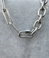 Load image into Gallery viewer, Mixed Chain Carabiner Lock Necklace