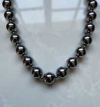 Load image into Gallery viewer, Chunky Hematite Ball Chain Choker
