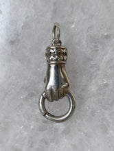 Load image into Gallery viewer, Sterling Silver Paperclip Chain with Annex Link &amp; Hand Charm Holder