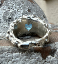 Load image into Gallery viewer, Melted Blue Topaz Pinky Ring