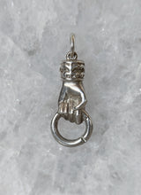 Load image into Gallery viewer, Sterling Silver Paperclip Chain with Annex Link &amp; Hand Charm Holder