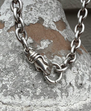 Load image into Gallery viewer, Chunky Cable Chain Necklace with Hand Snake Charmer Annex Clasp