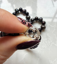 Load image into Gallery viewer, Black Peacock Freshwater Pearl Necklace