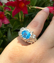 Load image into Gallery viewer, Melted Blue Topaz Pinky Ring