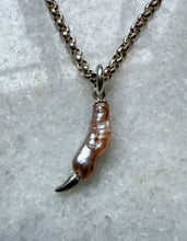 Load image into Gallery viewer, Single Pearl Pigeon Claw Charm