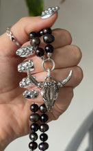 Load image into Gallery viewer, Black Peacock Freshwater Pearl Necklace