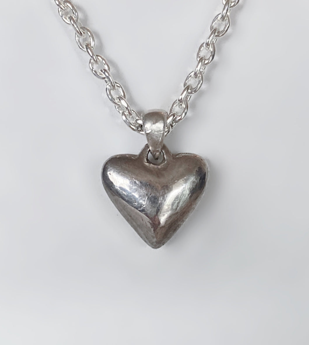 Small Chunky Heart Necklace