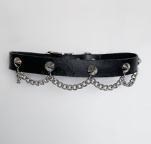 Load image into Gallery viewer, Studded Draped Chain Choker