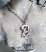 Load image into Gallery viewer, Old English Initial Necklace