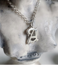 Load image into Gallery viewer, Old English Initial Necklace
