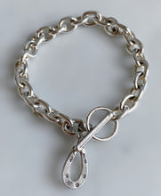 Load image into Gallery viewer, Horseshoe Charm Bracelet