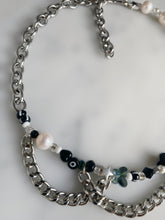 Load image into Gallery viewer, Butterfly Pearl &amp; Chain Necklace