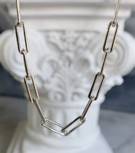 Load image into Gallery viewer, Sterling Silver Paper Clip Chain