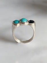 Load image into Gallery viewer, Turquoise &amp; Black Onyx Ring
