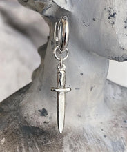 Load image into Gallery viewer, Sterling Silver Baby Dagger Earrings