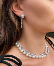 Load image into Gallery viewer, Pearl &amp; Chain Earrings