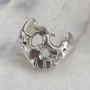 A Royal Broken Skull Ring
