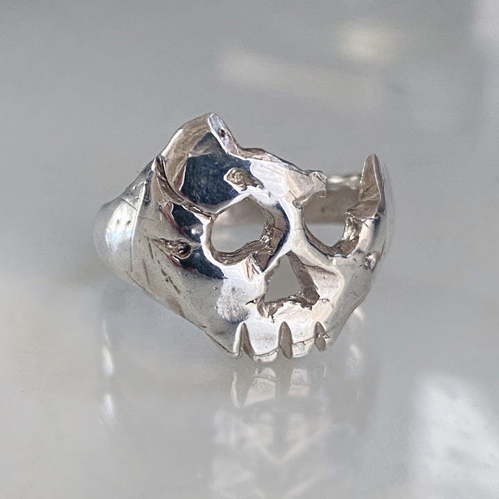 A Royal Broken Skull Ring