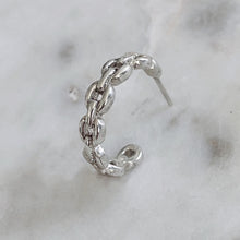 Load image into Gallery viewer, Chain Hoop Earrings