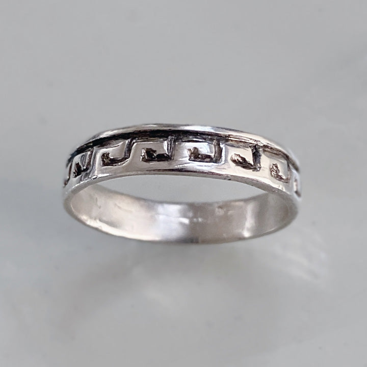 Greek Key Eternity Ring