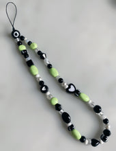 Load image into Gallery viewer, Lime Green Beaded Phone Charm