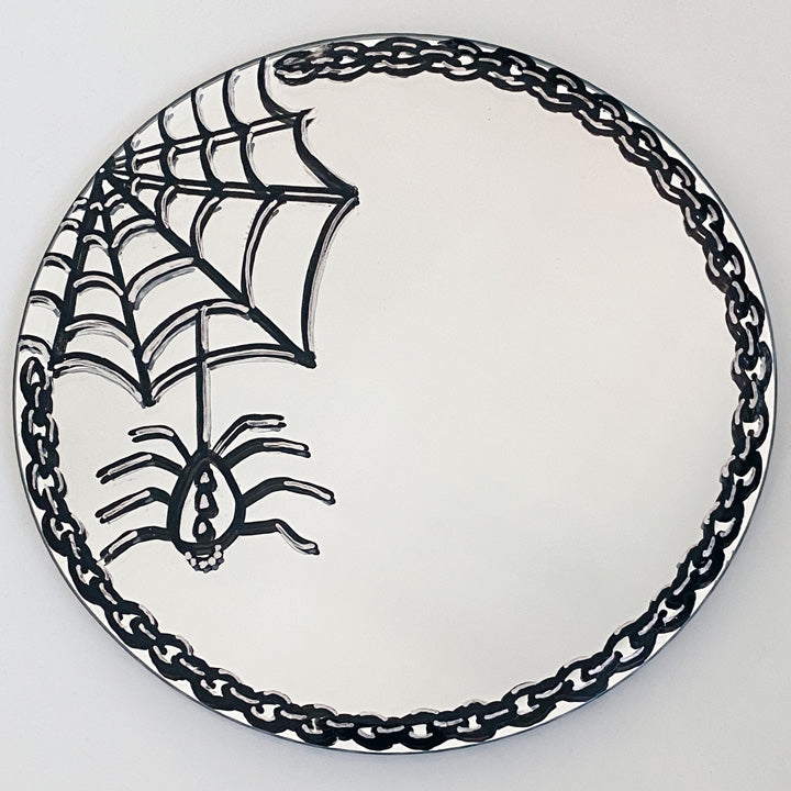 Large Spider Web Accent Mirror