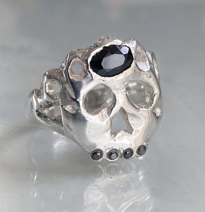 Renaissance Woman Skull Ring