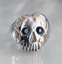 Load image into Gallery viewer, Iron Man Skull Sapphire Ring