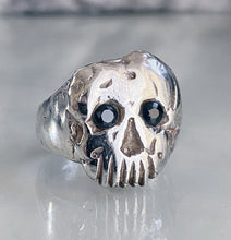 Load image into Gallery viewer, Iron Man Skull Sapphire Ring